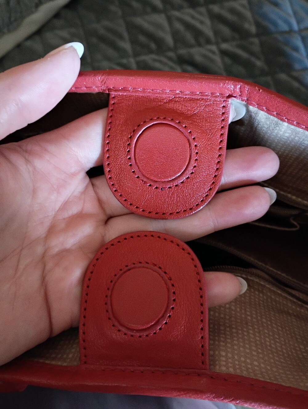 Brighton Red Patterned Tote with Tassel Charm - Picture 8 of 12